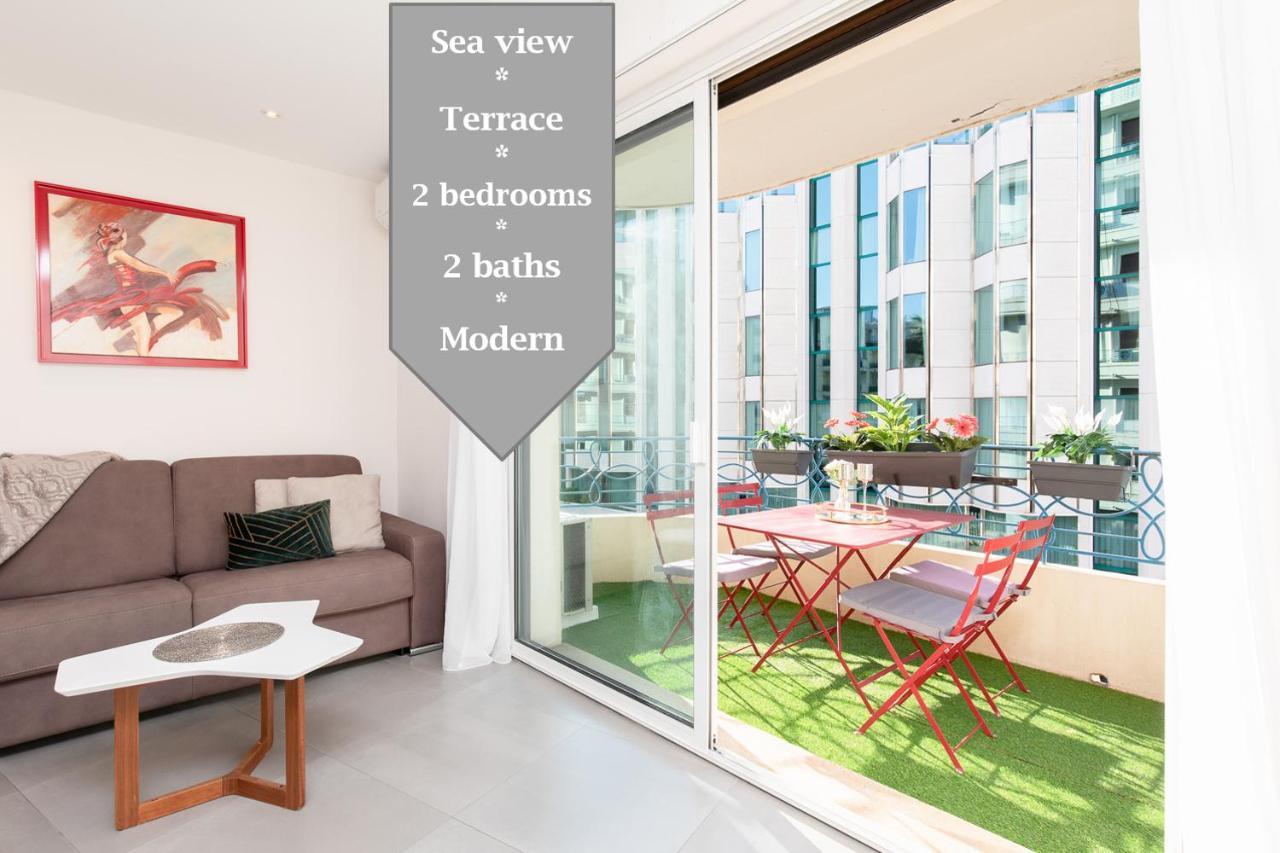 Marriott : 2 Beds/2 Baths Sea View Apartamento Cannes Exterior foto
